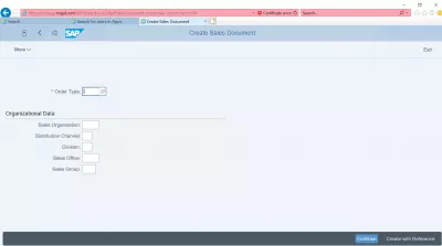 How to use the SAP S4 HANA FIORI interface? : Create sales document interface example