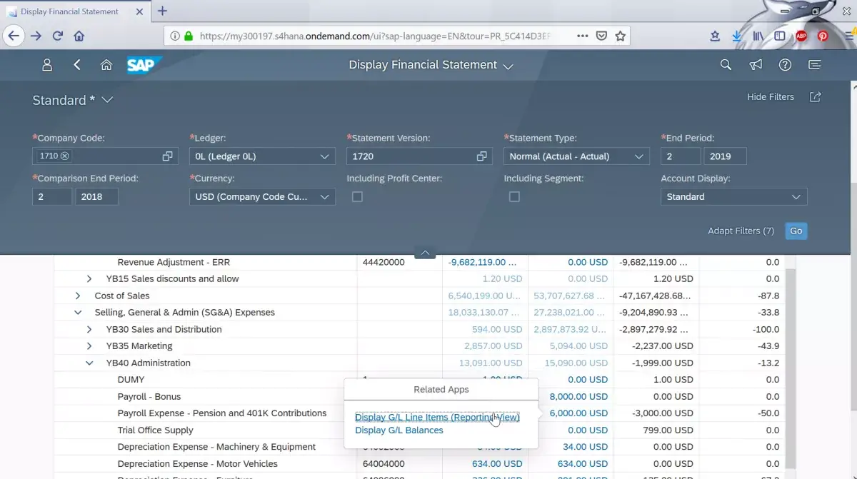 T Code To Display Chart Of Accounts In Sap