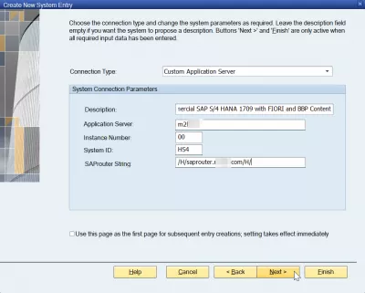 Додайте сервер у SAP GUI 740 за 3 простих кроки : Введення параметрів підключення до системи SAP в SAP GUI 740