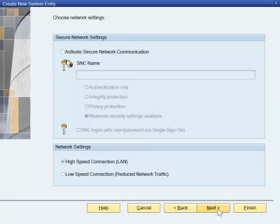 Dodaj serwer w SAP GUI 740 w 3 prostych krokach : Zabezpiecz ustawienia sieciowe w SAP GUI 740