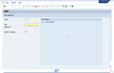 Dodaj serwer w SAP GUI 740 w 3 prostych krokach : Logowanie użytkownika w interfejsie GUI SAP 740
