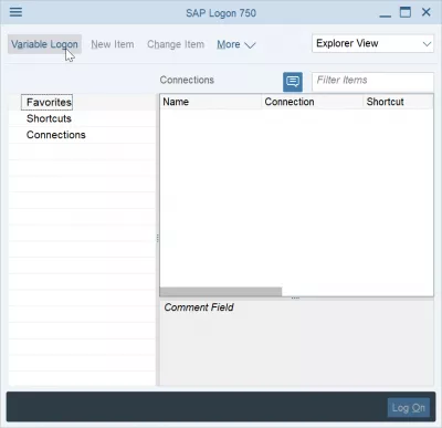 Add server in GUI SAP 750 in 3 easy steps : Add new item in GUI SAP 750