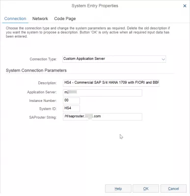 Add server in GUI de SAP 750 in 3 easy steps : Modificación de las propiedades de entrada del sistema SAP en GUI de SAP 750