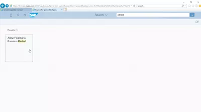 จะอนุญาตให้โพสต์ไปยังงวดก่อนหน้าใน SAP ได้อย่างไร : อนุญาตให้ผ่านรายการไปยังธุรกรรมงวดก่อนหน้าใน FIORI