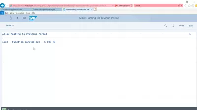 จะอนุญาตให้โพสต์ไปยังงวดก่อนหน้าใน SAP ได้อย่างไร : อนุญาตให้ทำการผ่านรายการไปยังงวดก่อนหน้าได้สำเร็จในระบบ