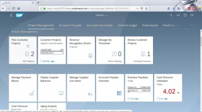 How to analyze a customer project in SAP Cloud? : Plan customer projects tile in project management