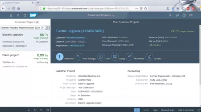 How to analyze a customer project in SAP Cloud? : Create, edit or analyze customer projects