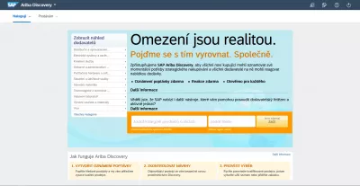 SAP Ariba: thay đổi ngôn ngữ của giao diện dễ dàng : Giao diện Ariba bằng tiếng Séc