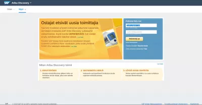 SAP Ariba: лесно се променя езика на интерфейса : Интерфейс САП Ариба Discovery на фински