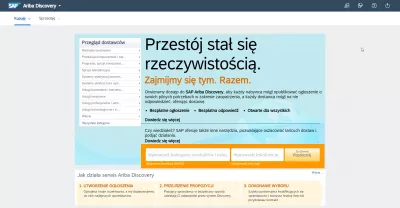 SAP Ariba: лесно се променя езика на интерфейса : САП Ариба интерфейс на полски език в Google Chrome