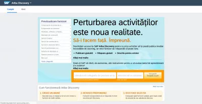 SAP Ariba: лесно се променя езика на интерфейса : САП Ариба интерфейс на румънски език