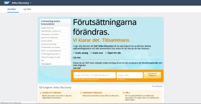 SAP Ariba: changer la langue de l'interface en toute simplicité : Interface SAP Ariba en suédois
