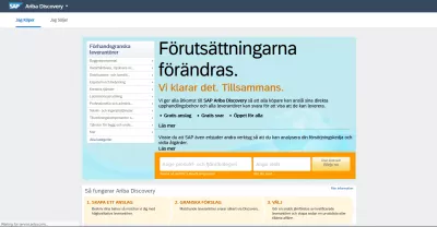 SAP Ariba: madaling baguhin ang wika ng interface : SAP Ariba interface sa Suweko