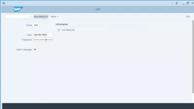 ¿Cómo cambiar la contraseña en SAP? : SAP cambiar contraseña antes de iniciar sesión