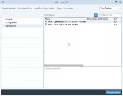 Cambie el idioma de inicio de sesión de SAP NetWeaver en 2 sencillos pasos : Inicio de sesión de SAP en italiano