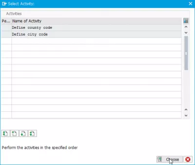 SAP city code creation : Define city code option
