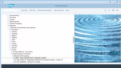 SAP FI OB52 트랜잭션에서 전기 기간 마감 : SAP 메뉴 트리의 OB52