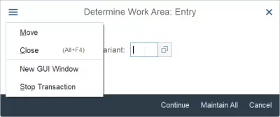 Затворете период на осчетоводяване в транзакция SAP FI OB52 : Изберете вариант в OB52