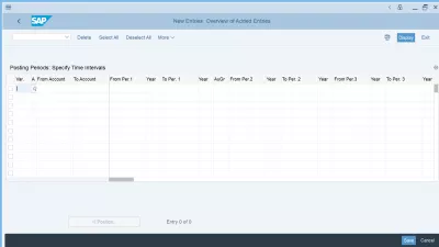 Close a posting period in SAP FI OB52 transaction : Creating new posting periods from scratch in OB52