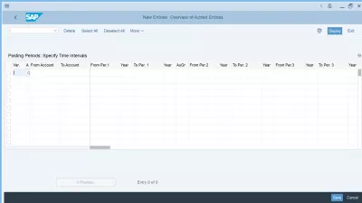 Затворете период на осчетоводяване в транзакция SAP FI OB52 : Създаване на нови периоди на осчетоводяване от нулата в OB52