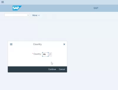SAP Company code assignment to country in 3 easy steps : Country code selection