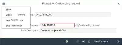 SAP Company code assignment to country in 3 easy steps : Customizing request for calculation procedure creation