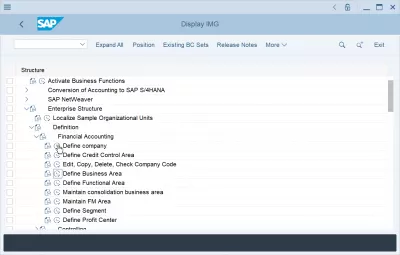 Legen Sie einen Buchungskreis in SAP FI an : Definieren Sie die Unternehmenstransaktion im SPRO-Anpassungsabbild