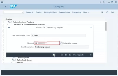 Kreirajte kôd kompanije u SAP FI : Traži se prilagođavanje zahtjeva