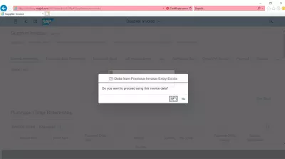 How to create a supplier invoice in SAP? FB60 in SAP FIORI : Data from previous invoice entry exists