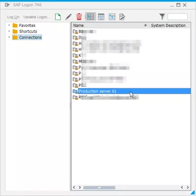 How to create a new system entry in SAP GUI in 4 easy steps? : New server appearing in server list