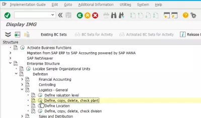 Hoe een fabriek te creëren in SAP S4 HANA : T-code voor het maken van installaties in SAP OX10