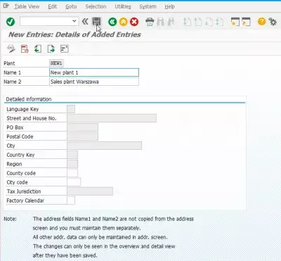 Hoe een fabriek te creëren in SAP S4 HANA : Oprichting van een fabriek in SAP MM