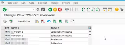 Cómo crear planta en SAP S4 HANA : Planta copiada en SAP