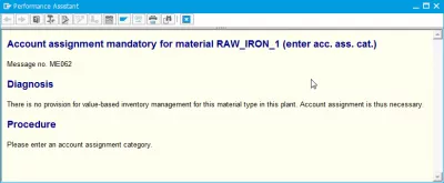How to create purchase requisition in SAP using ME51N : Account assignment mandatory for material message number ME062