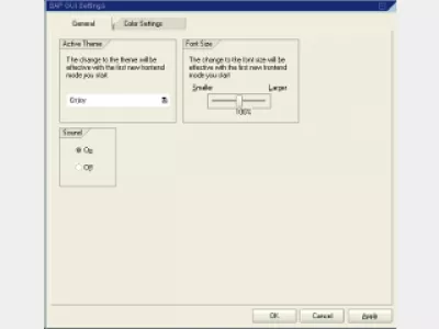 Kako spremeniti barvo v SAP GUI : Slika 6: SAP System Dependent je privzeto