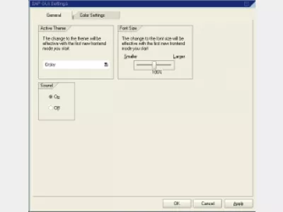 How to change color in SAP GUI : Fig 6 : SAP System Dependent by default 