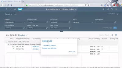 Display financial statement tile in SAP FIORI and balance sheet check : Link from General Ledger to journal entries