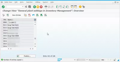 Error Message M7001 Check table T159L entry does not exist : Entry created for plant in table T159L