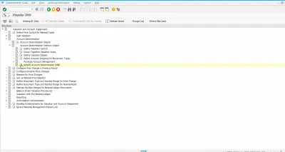 Solve SAP error M8147 account determination for entry not possible : Specify Account Determination in SPRO