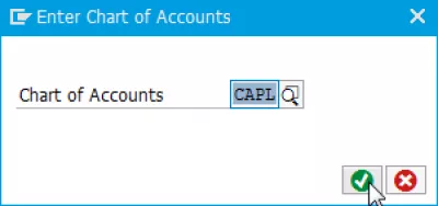 Solve SAP error M8147 account determination for entry not possible : Entering chart of accounts to update