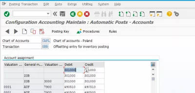 Solve SAP error M8147 account determination for entry not possible : Account determination updated in customizing transaction
