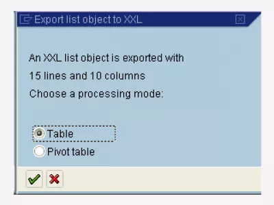 SAP export LSMW toplu giriş oturumu sonuçları : Şekil 6: LSMW elektronik tablo dışa aktarma menüsü