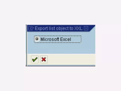 Exportation SAP Résultats de la session d'entrée par lots LSMW : Fig 7: Logiciel d'export de feuilles de calcul LSMW