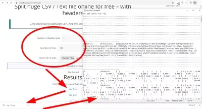 Як обробляти великі файли в SAP? : SAP Експортований CSV-файл, розділений на менші шматки для успішного завантаження даних