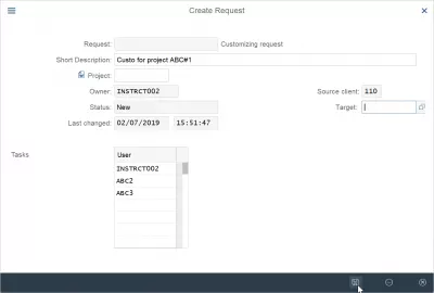 Comment créer une demande de personnalisation dans SAP : SAP spécifier la demande de personnalisation