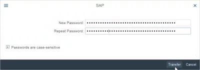 How To Reset And Change SAP Password? : Change password on SAP logon screen