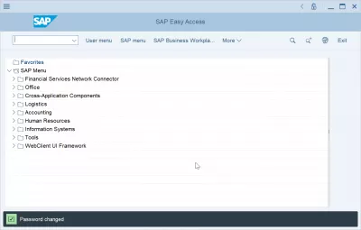 How To Reset And Change SAP Password? : Password changed in SAP logon screen
