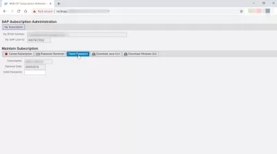How To Reset And Change SAP Password? : Reset password online form example