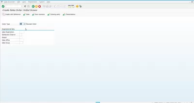 How to solve the problem with SAP Sales Order Incompletion log? : Create Sales Order: initial screen