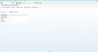 SAP سیلز آرڈر نامکمل لاگ کے ساتھ مسئلے کو کیسے حل کریں؟ : سیلز آرڈر بنائیں: ابتدائی اسکرین